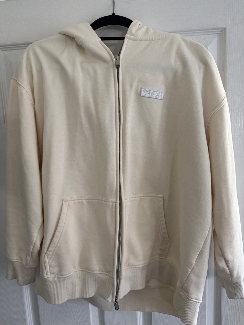 New York or Nowhere Cream Always Zip Hoodie Sweatshirt - Men - Picture 3 of 3